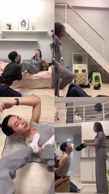 【术术】强制舔脏鞋闻白袜/白袜塞嘴提档/全体重踩踏