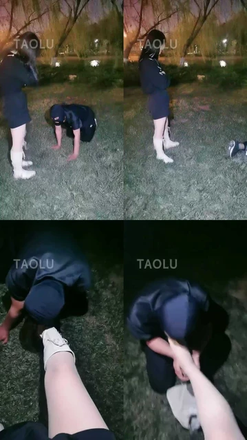 【语晴】户外长靴肉丝遛狗调