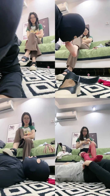 【jenn】鞭打/舔闻脏鞋臭脚丫/喂口水/耳光/踩踏