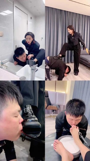 【潘妮女王】人体鞋刷面试家奴