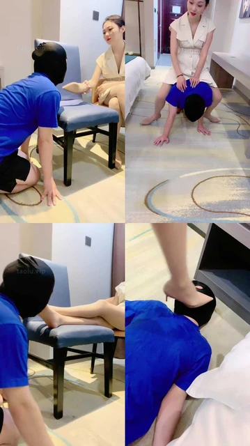 【蜜糖情侣】骑马/鞋跟踩狗舌/肉丝脚插嘴闻舔/耳光