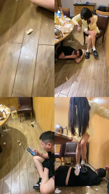 【文文文文】伺候素人用餐-舔皮鞋白袜/踩狗爪/喂口水【双视角版】