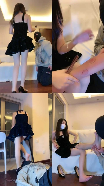 【宝爷】狗链拴狗-高跟美腿踩踏-掐肉咬肉-耳光