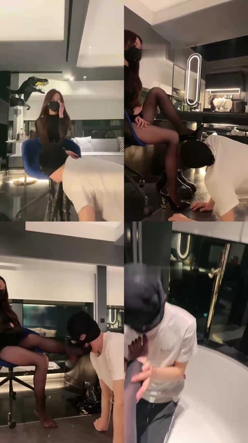 【美娜】陪酒小妹长靴调-跪舔/浴缸脚喂食/骑马耳光【完整版】