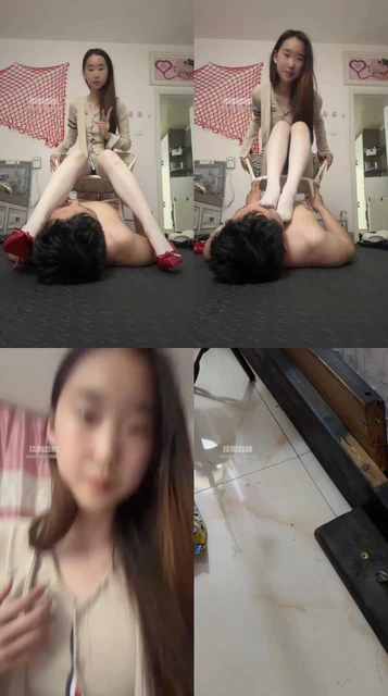 【艾斯s】调教sb贱狗脚耳光踩脸