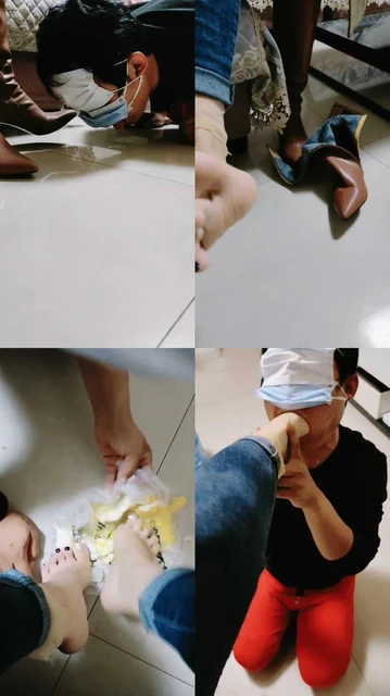 【辣妹】裸足踩踏喂食