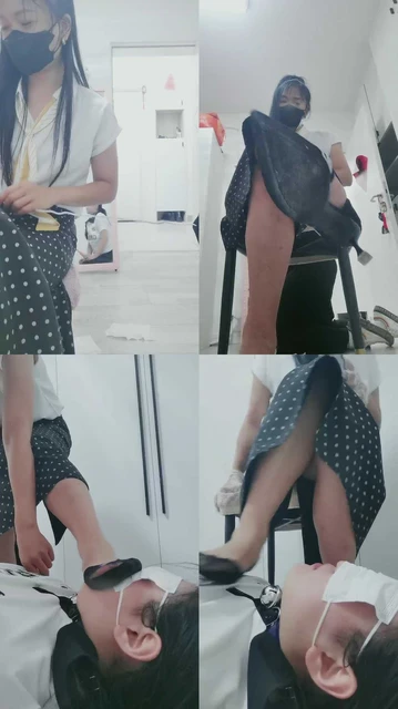 【璃茉老师】母畜-蕾丝船袜踩/沉浸式脏鞋底/各种插嘴