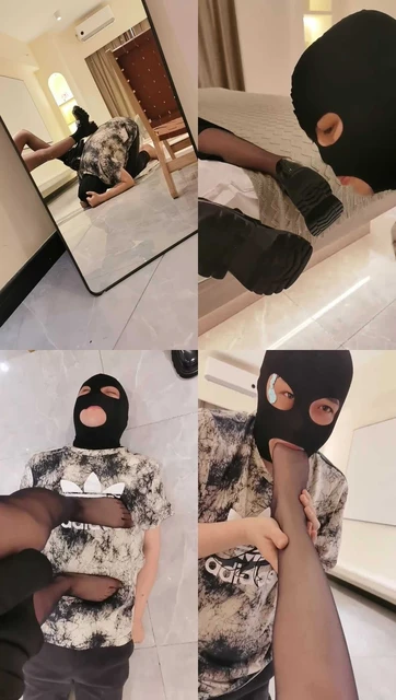 【90喵】皮鞋黑袜踩虐/喂口水/踩踏虐乳