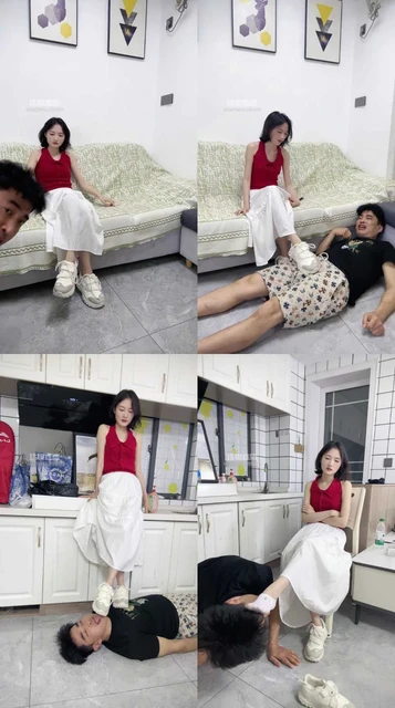 【刘二狗素人开发】开发最有韵味高颜值素人用狗嘴脱袜子满脸嫌弃