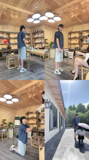 【沅芷】下跪玩扯线木偶/户外遛狗