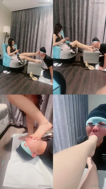 【南乔大大】家奴舔脚伺候/清理深喉专场