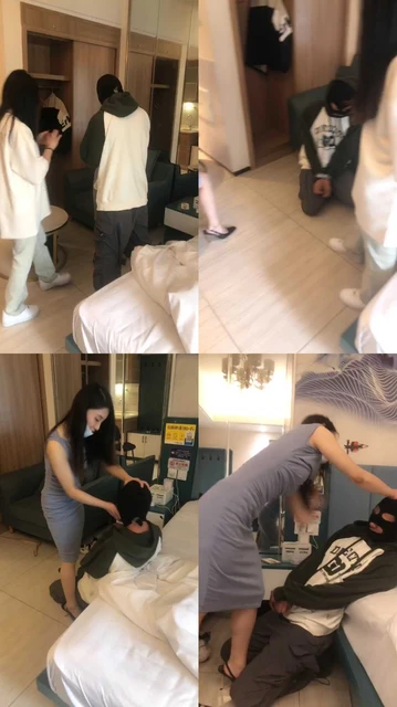 【clytia】姐妹花暴揍出轨男