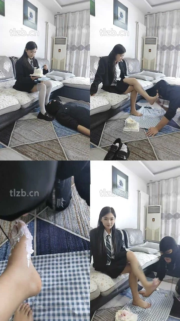 【尤尤子】学生S脚踩蛋糕喂食班主任