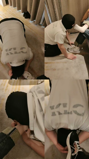 【青岛00后大学生】情侣主羞辱老m-舔鞋底/踩食/白袜脚深喉