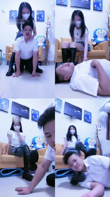 【滔滔】素人小姐姐首调-长靴踩踏/sp/腿绞耳光【完整版】