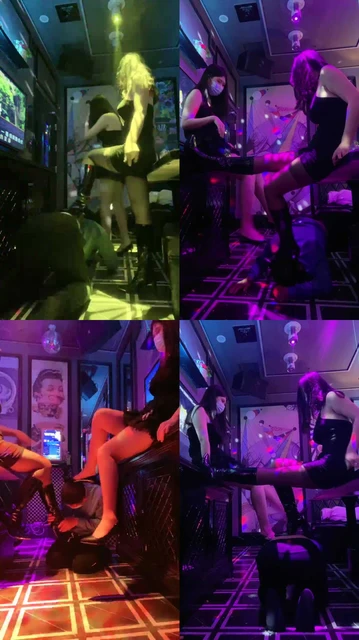 【桃子/榕s】姐妹花ktv双调贱狗-皮靴踩踏/高跟鞋插嘴【双视角版】