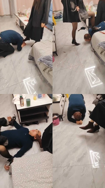 【虎S】双S-高跟踩踏/骑马耳光/鞭打/喂圣水【双视角版】