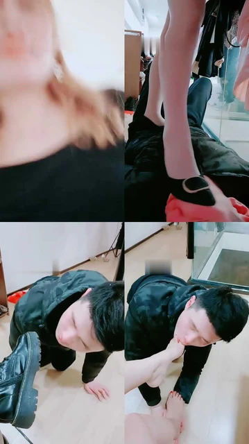 【林夕】口水高跟鞋踩踏耳光