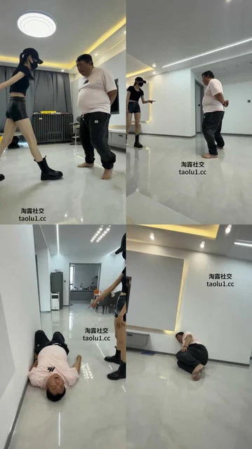 【美娜格格s】最狠一次，老猪已废强制踢裆300下