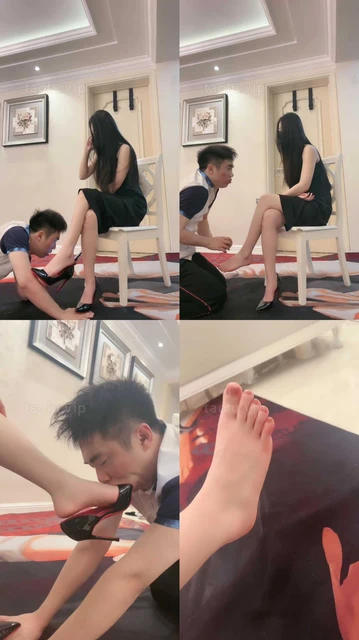 【桃幼幼】犬化狗奴-高跟踩狗爪/裸足插嘴