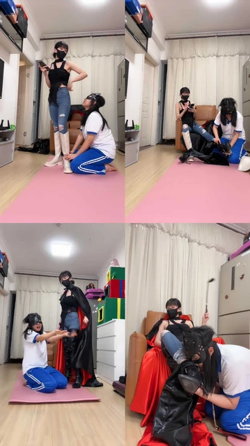 【暴力美学】学生母畜-打手心/转胯骑马/清理长靴/闻棉袜脚