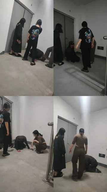 【最抗揍M】楼道间3S-群调踢踹踩踏