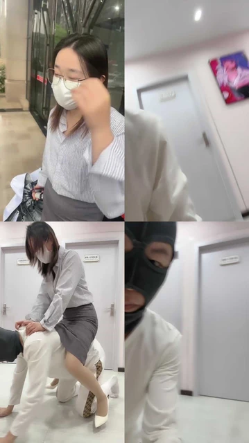 【樱木花道】开发物业高跟肉丝素人-踢裆踩踏/舔鞋恋足