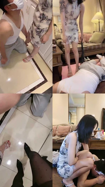 【筱月】双S-拽头强制圣水/鞭打/下跪耳光/高跟踩头【双视角版】