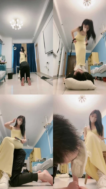 【樱子大人】小白鞋提档/耳光/狗链遛狗/sp/全体重踩