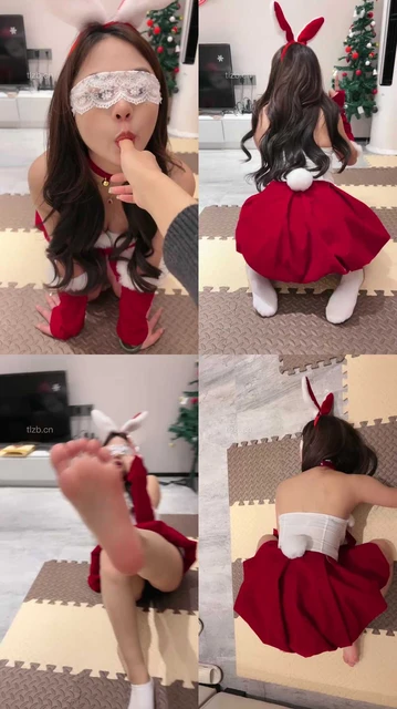 【橙宝】母畜圣诞专场-白袜诱惑辱