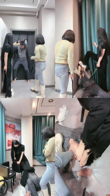 【鱼糯糯】双S-吊绑贱奴疯狂虐打/揪耳骑脖/转胯/耳光裸足插嘴