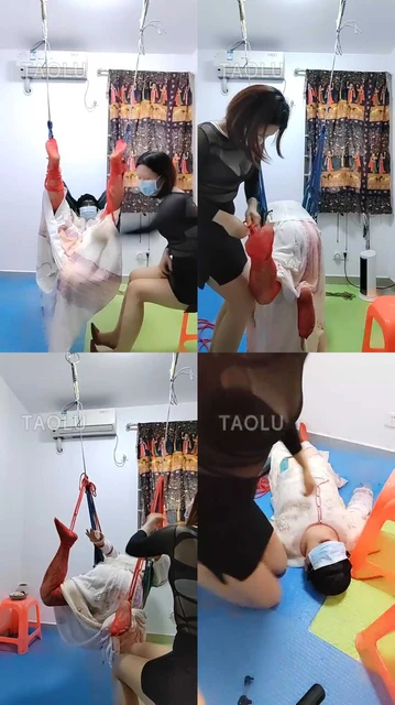 【sarah女王】吊床吊缚-口水喂食转胯