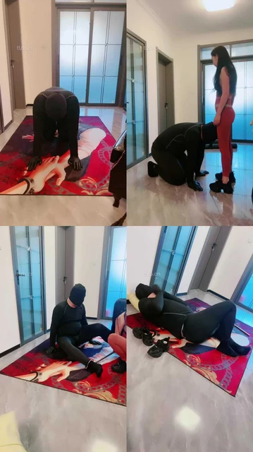 【芷镜小主】重度提档鞭打/闻舔裸足运动鞋