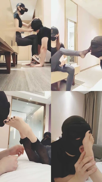 【美娜格格】瑜伽教练AJ白袜+黑丝辱狗