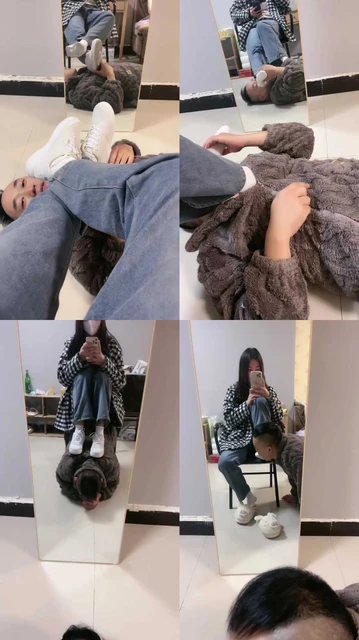 【惜沫】小白鞋白袜辱脚垫