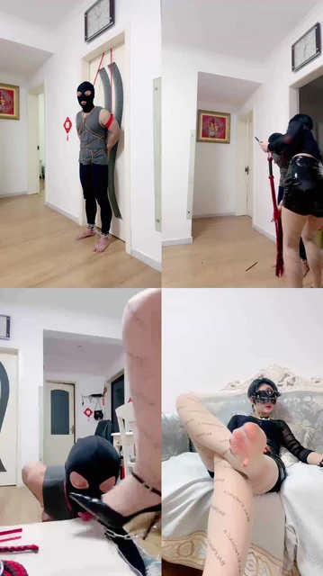 【爵主】吊绑鞭打滴蜡/转胯舔高跟