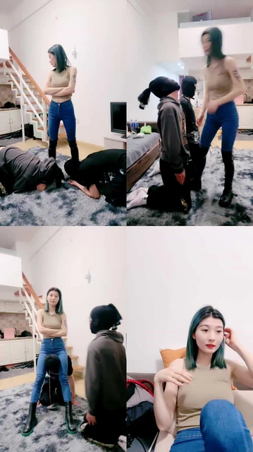 【兔兔大人】双奴-骑马抽耳光/长靴玩虐/闻白袜