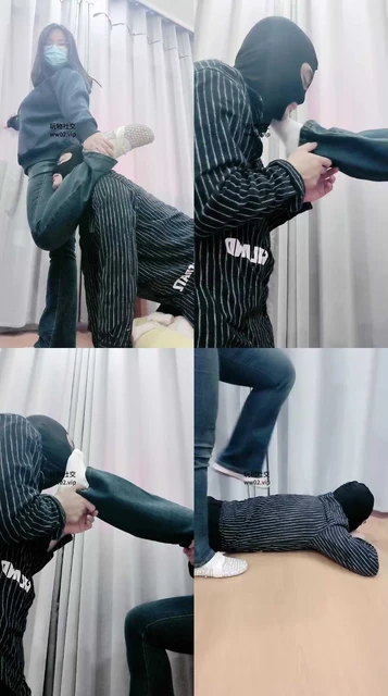 【拽拽】碾压踩狗爪/超臭原味白袜辱