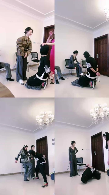 【宸宸】带素人入圈-反绑群殴-耳光虐乳/踢裆暴踹【完整版】