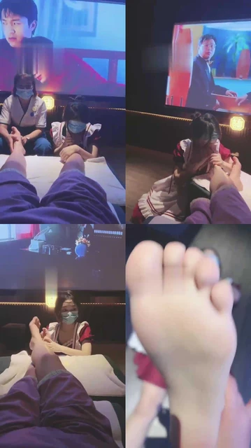 【橘子没熟】当着技师的面调母狗【续集】