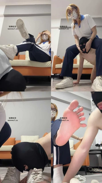 【雯雯】学生服S-转胯狗爬/舔超脏鞋白袜/强制闻鞋