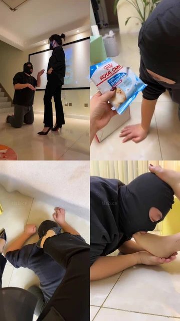 【辣姐】白领S高跟踩虐老板狗/狗盆喂狗粮/舔脚趾