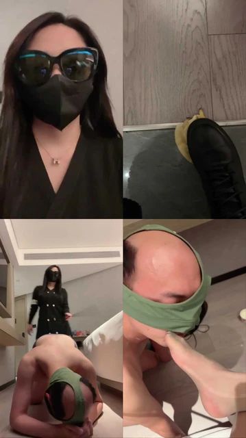 【不知名S】御姐黑长靴碾压脚下奴