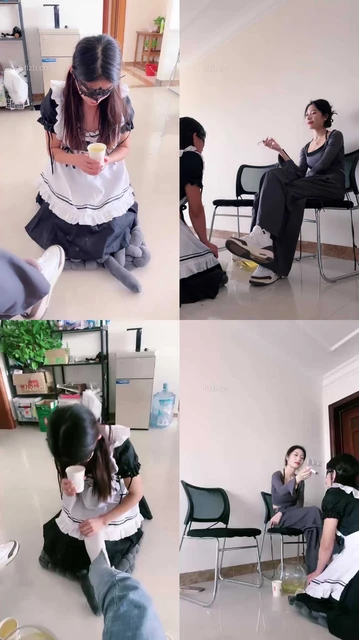 【宸宸】女慕跪求升水/浓痰吐脸羞辱【双视角版】