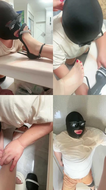 【又菜又爱玩的咸蛋】特写，舔足，圣水