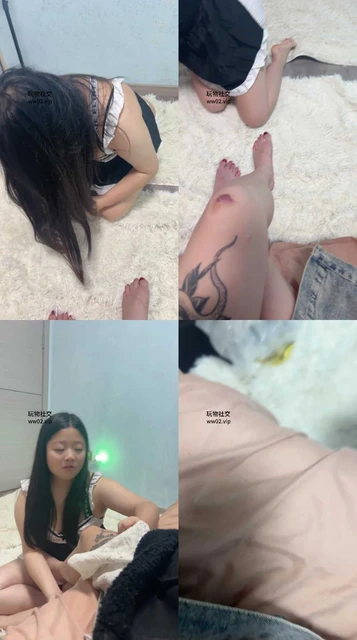 【小凤梨】纹身小妹强迫闺蜜伺候沐足