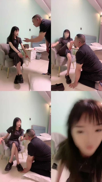 【文文S】精神小妹裸足皮鞋-耳光抽狗