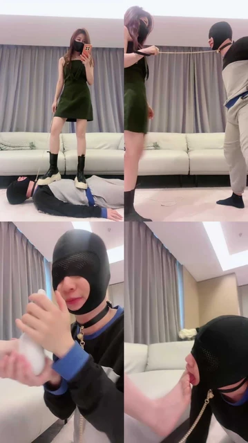 【美美子】长腿S短靴重度提档/腿绞窒息/吃白袜/脚深喉