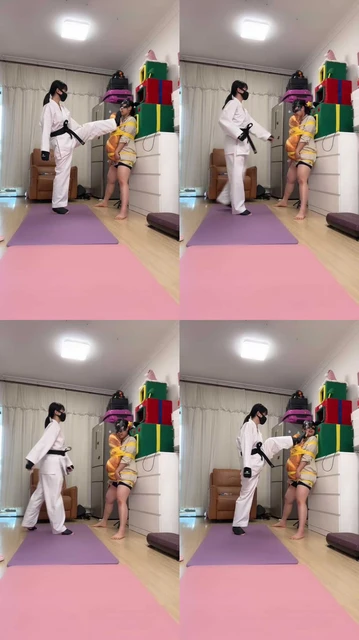 【暴力美学】跆拳道女神虐母畜/舔高跟【两部短片】