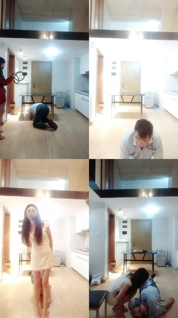 【泡芙S】高跟凉鞋全体重踩踏/重度鞭打【双视角版】